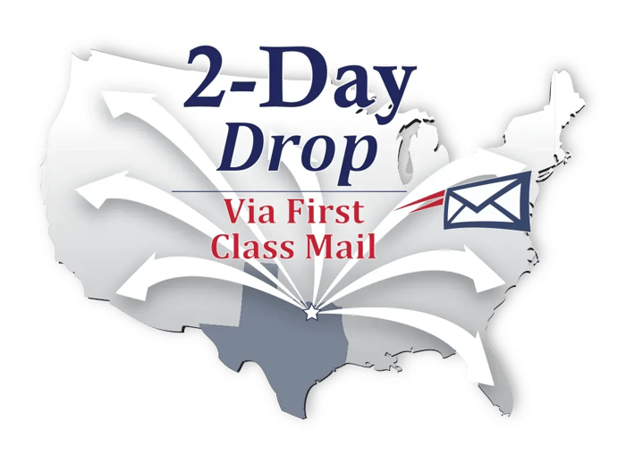 United States 2-day drop map